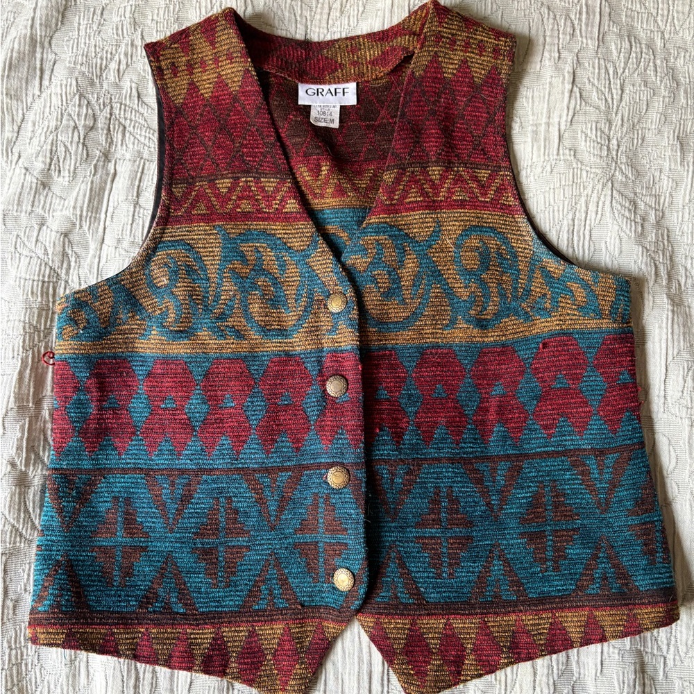 Graff Multicolor Patterned Vest